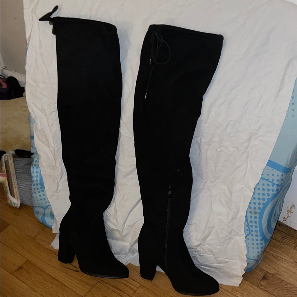 Dream Pairs Black Over-the-Knee Boots